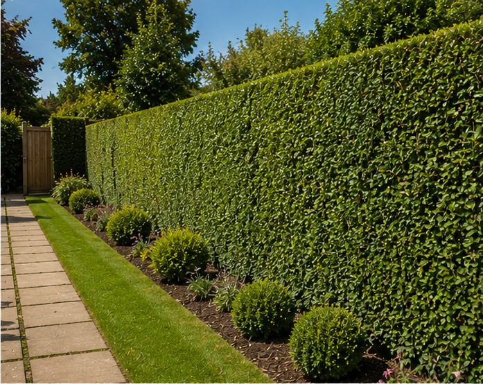 Hedge Maintenance work in progress