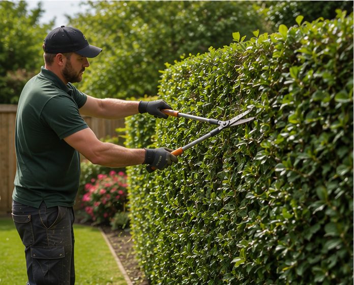 Hedge Maintenance carried out by J Lamb Tree Surgery