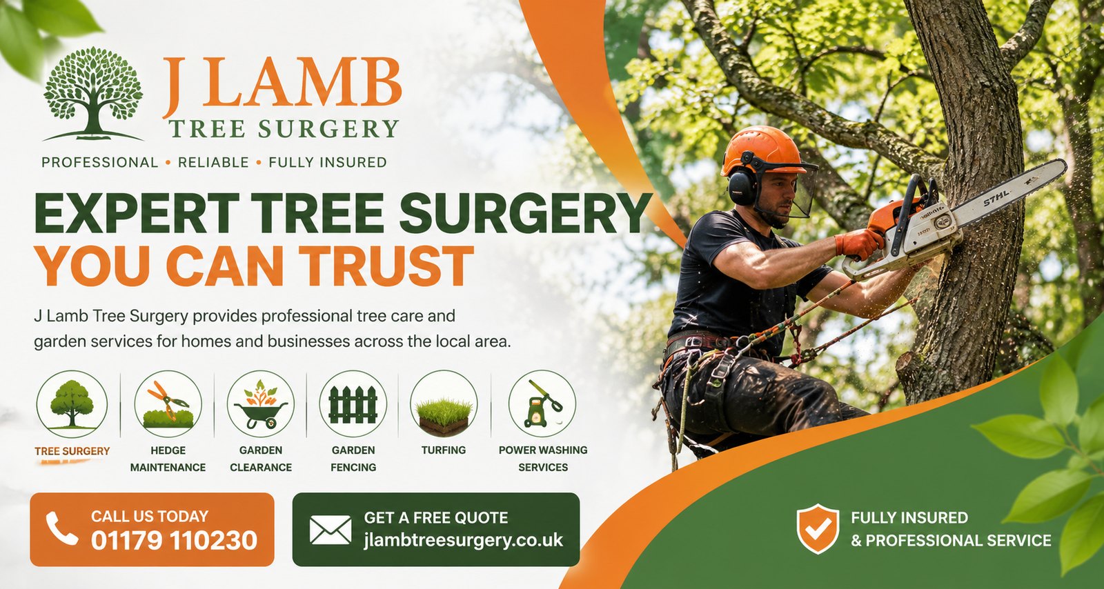 J Lamb Tree Surgery — expert tree surgery you can trust